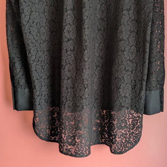 Laced Long Sleeve Button Up - Picture 5 of 7